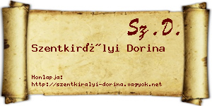 Szentkirályi Dorina névjegykártya