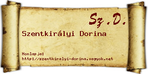 Szentkirályi Dorina névjegykártya